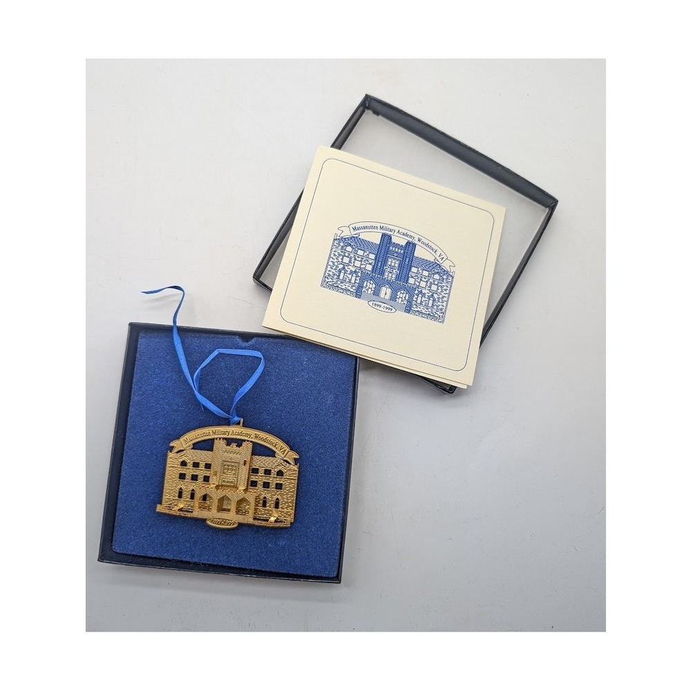 Massanutten Military Academy 1899-1999 Christmas Ornament Vtg 100th Anniversary